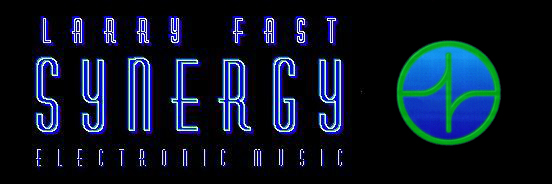 Larry Fast/Synergy text and logo